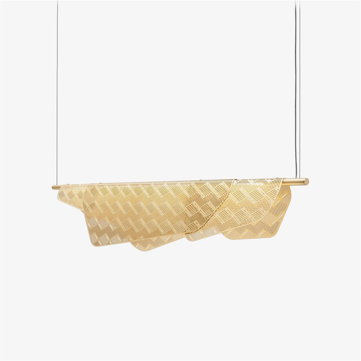 Mediterranea Pendant Light L 39.4″ x H 7.9″ / L 100cm x H 20cm / Gold / Warm Light Pendant light