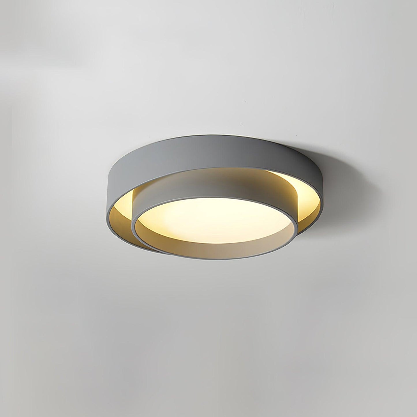 Melody Ceiling Lamp Dia 15.7″ x H 5.5″ / Dia 40cm x H 14cm / Grey / Warm Light Ceiling lamp