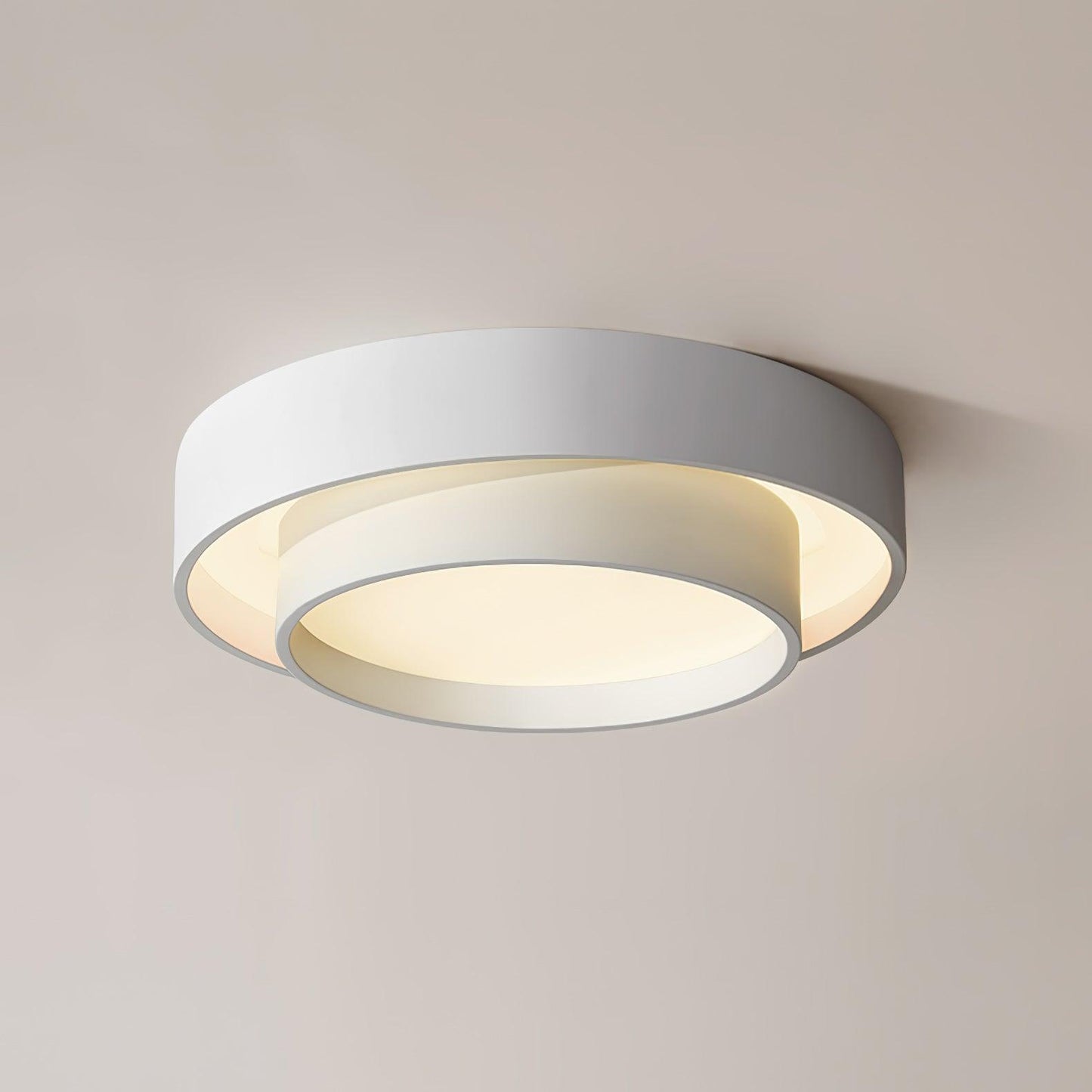 Melody Ceiling Lamp Dia 23.6″ x H 5.5″ / Dia 60cm x H 14cm / White / Warm Light Ceiling lamp
