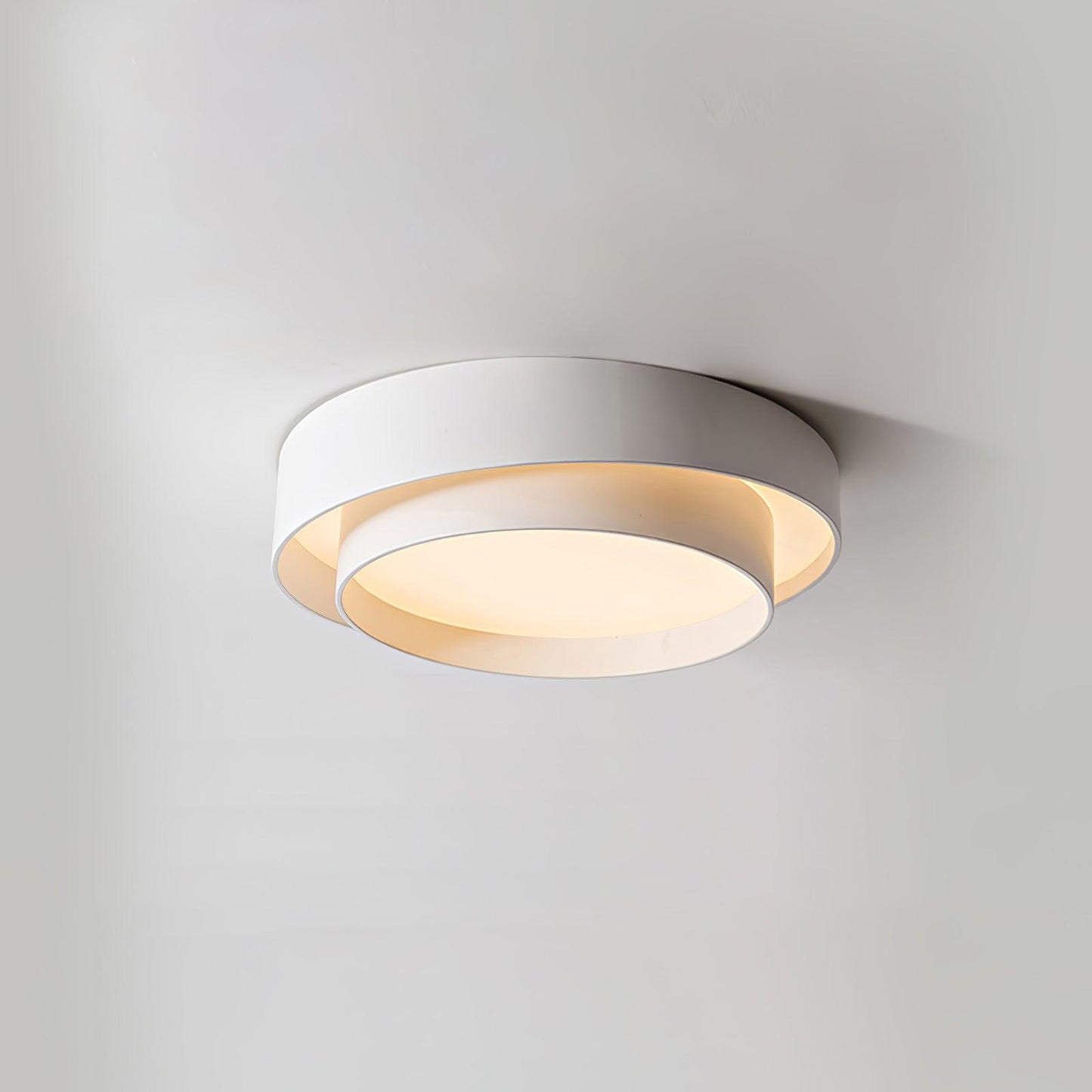 Melody Ceiling Lamp Dia 15.7″ x H 5.5″ / Dia 40cm x H 14cm / White / Warm Light Ceiling lamp