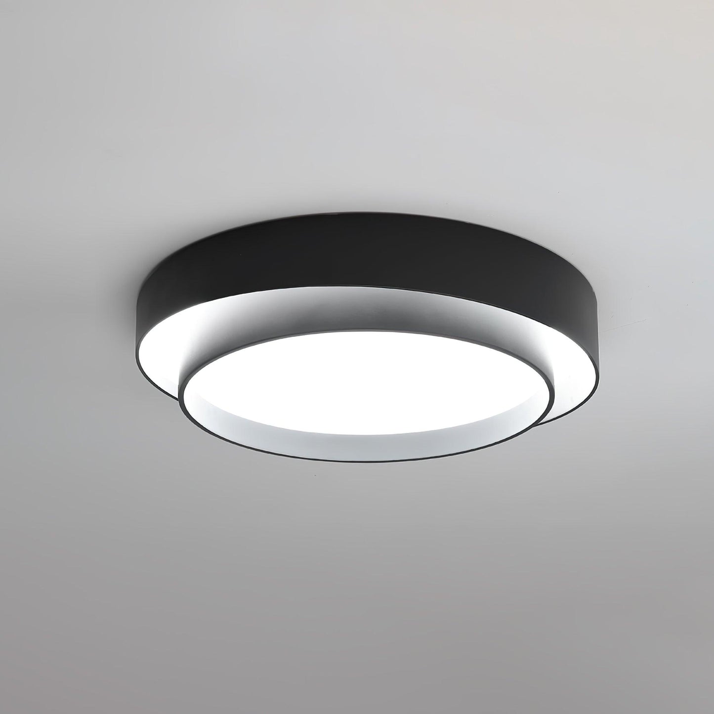 Melody Ceiling Lamp Dia 23.6″ x H 5.5″ / Dia 60cm x H 14cm / Black / Warm Light Ceiling lamp
