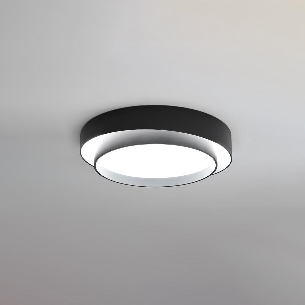 Melody Ceiling Lamp Dia 15.7″ x H 5.5″ / Dia 40cm x H 14cm / Black / Warm Light Ceiling lamp