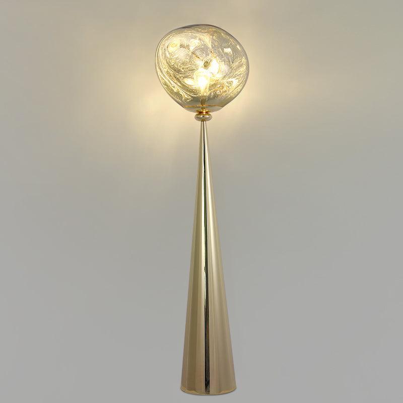 Cone Lava Floor Lamp Dia 13.8″ x H 57.1″ / Dia 35cm x H 145cm / Gold / US plug Floor lamp