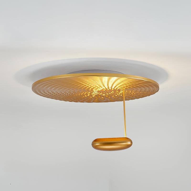 Mercury Ceiling Lamp Dia 23.6″ x H 13.3″/ Dia 60cm x H 34cm / Gold / Warm White Ceiling lamp