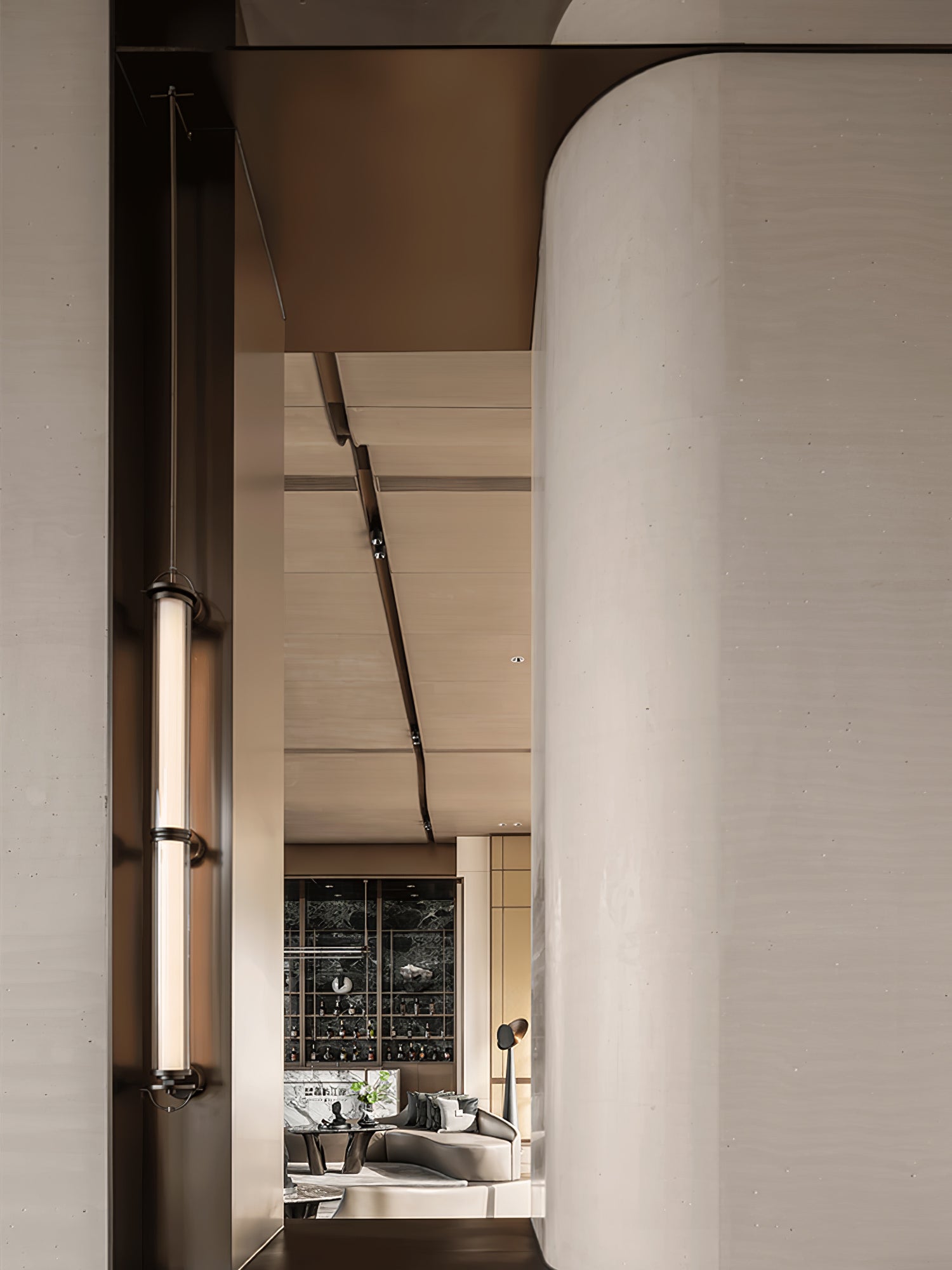 Meridian Vertical Wall Sconce Wall lamp