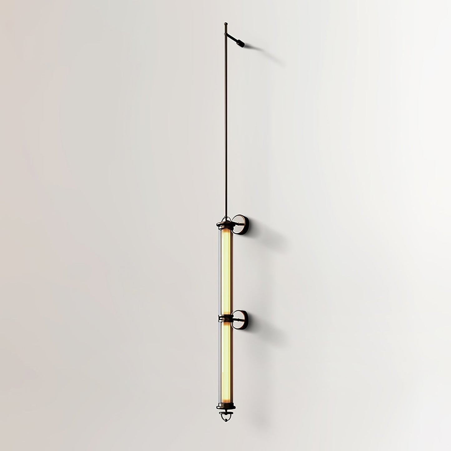 Meridian Vertical Wall Sconce Dia 3.9″ x H 47.2″ / Dia 10cm x H 120cm / Bronze & Warm Light / 1 Piece Wall lamp