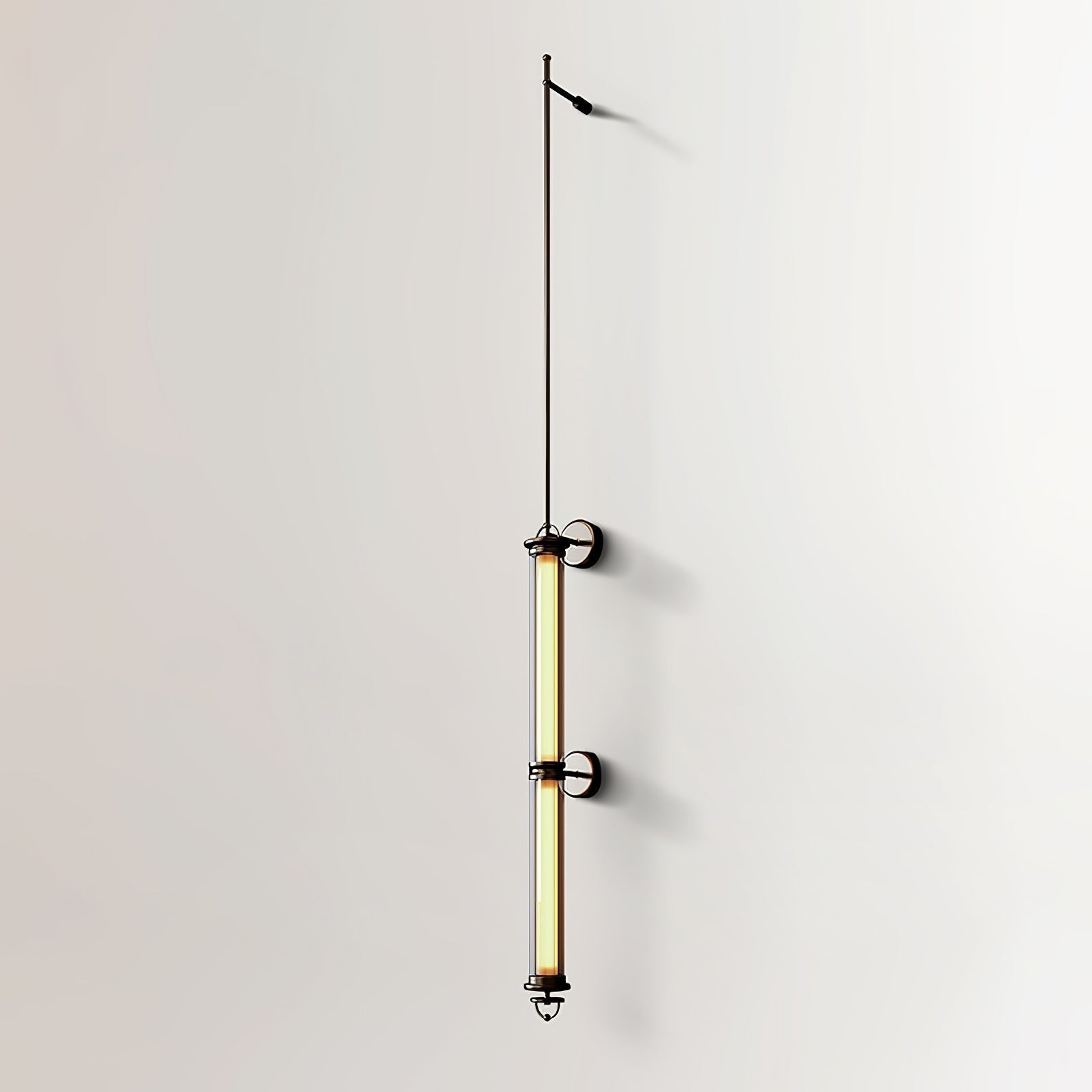 Meridian Vertical Wall Sconce Dia 3.9″ x H 47.2″ / Dia 10cm x H 120cm / Bronze & Warm Light / 1 Piece Wall lamp