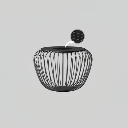 Meridiano Garden Outdoor Table Light Dia 23.6″ x H 17.7″ / Dia 60cm x H 45cm / Model B: Solar-Powered Version / Warm