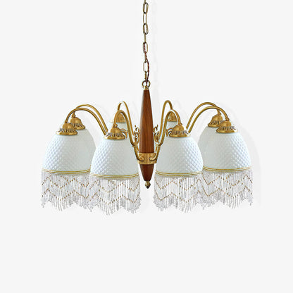 Mesh Tassel Glass Chandelier Chandelier