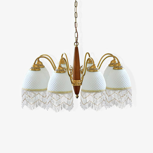 Mesh Tassel Glass Chandelier Chandelier