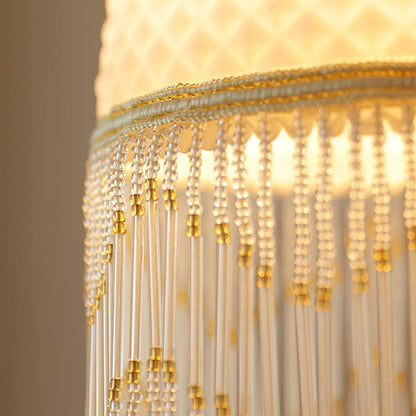 Mesh Tassel Glass Pendant Light Dia 5.9″ x H 8.3″ / Dia 15cm x H 21cm / Brass + White Pendant light