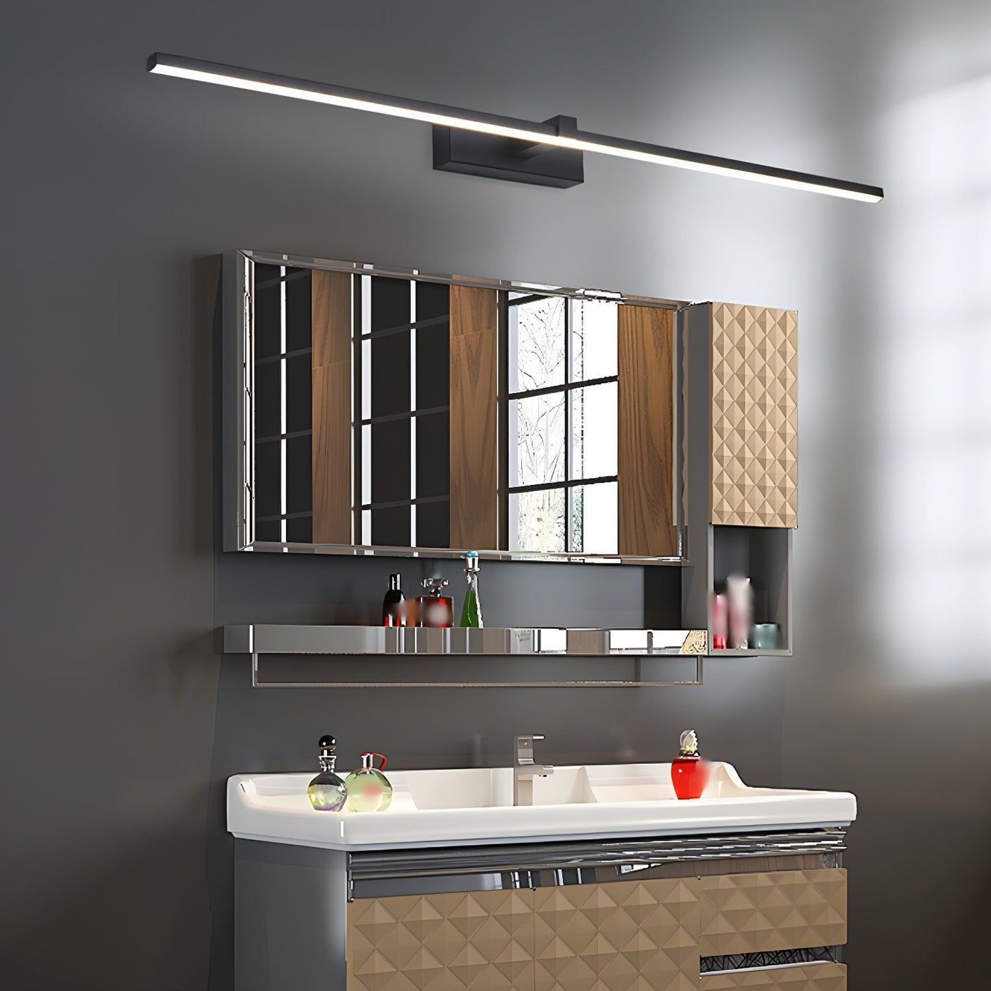 Metal Linear Mirror Wall Light Wall lamp