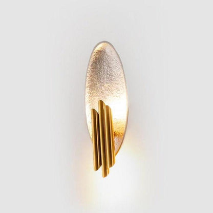 Metal Sconce Dia 6.7″ x H 17.7″ / Dia 17cm x H 45cm / Gold & Silver Wall lamp