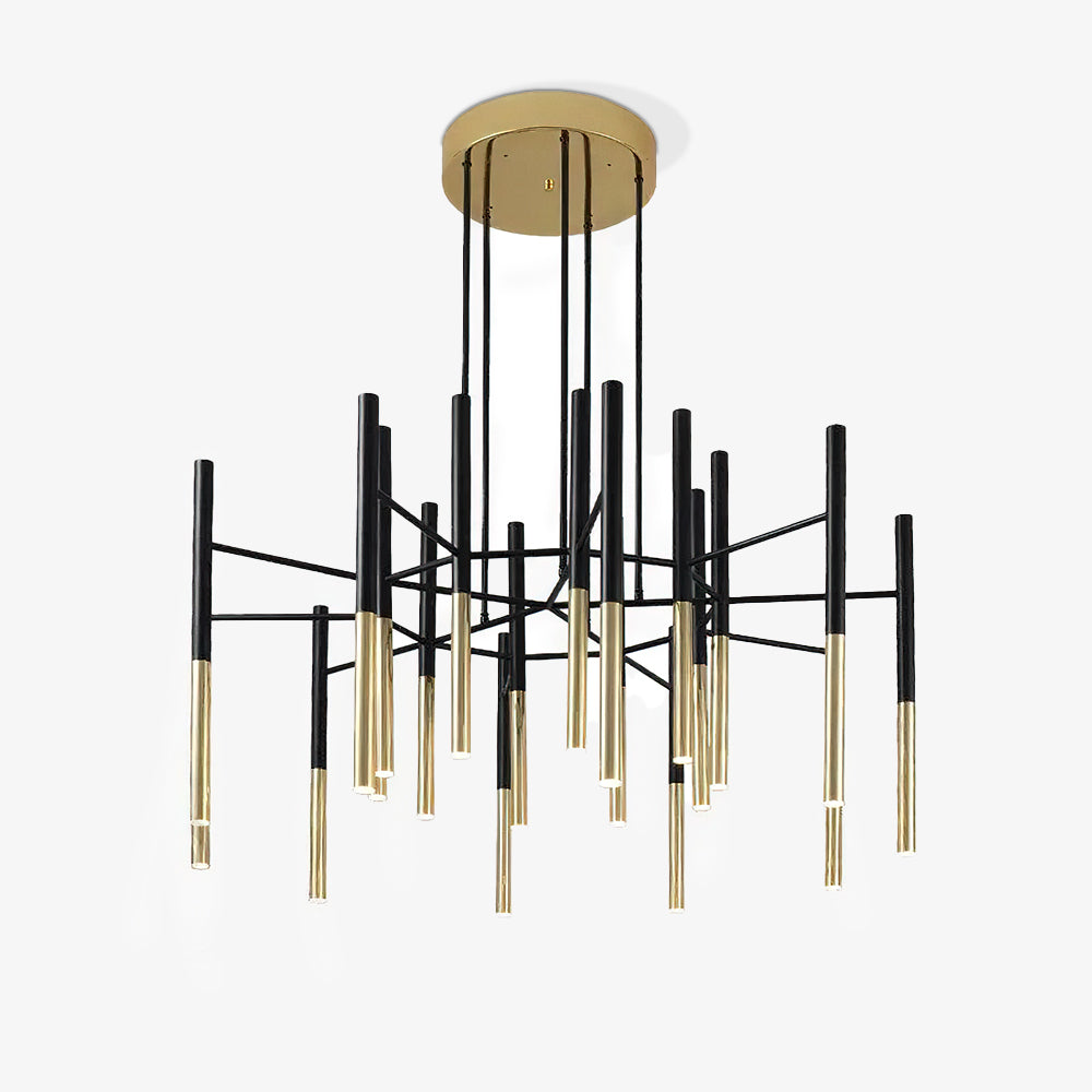 Metal Tubular Chandelier Pendant light
