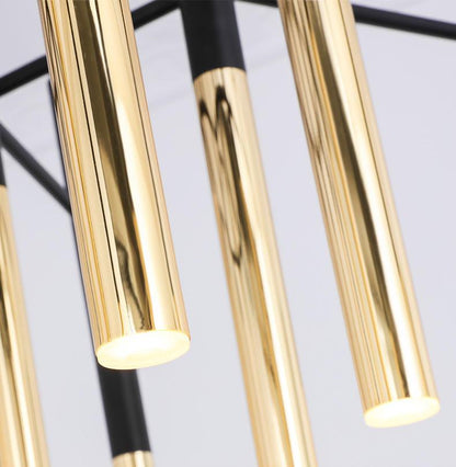 Metal Tubular Chandelier Pendant light