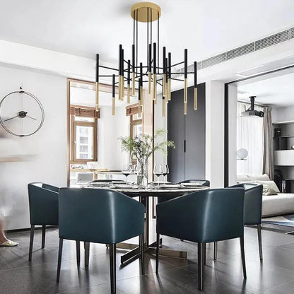 Metal Tubular Chandelier Pendant light