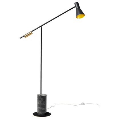 Metro Floor Lamp Dia 43.3″ x H 66.9″ / Dia 110cm x H 170cm / Black + Black Marble / US plug Floor lamp