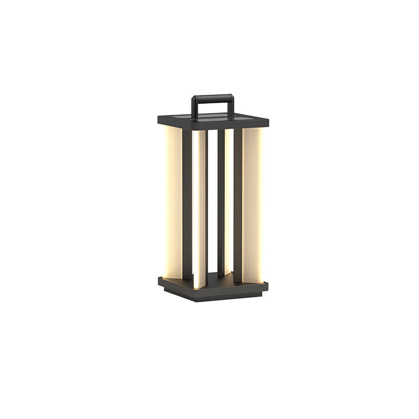 Metroluxe Outdoor Light L 11″ x W 11″ x H 25.6″ / L 28cm x W 28cm x H 65cm / Model B: Solar-Powered Version / Warm
