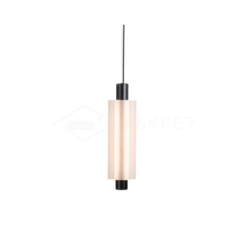 Trillium Pendant Light 1head ? 4.8″ x H 15″ / Dia 11cm x H 38cm / Black & Frosted white / Warm Light Pendant light