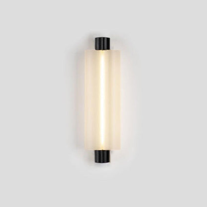 Trillium Wall Sconce Dia 4.8″ x H 15″ / Dia 11cm x H 38cm / Black & Frosted White / Warm Light Wall lamp