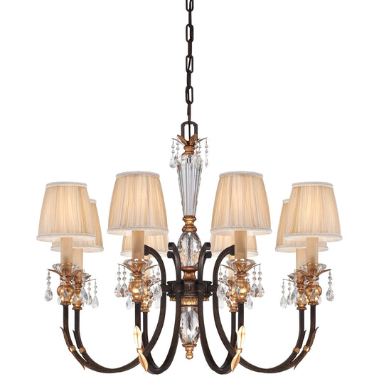 Metropolitan Lighting Bella Cristallo 35 Inch 8 Light Chandelier Cp158604