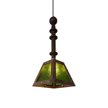 Meyda Pendant Light Dia 7.9″ x H 20.1″ / Dia 20cm x H 51cm / Wood＆Green Pendant light