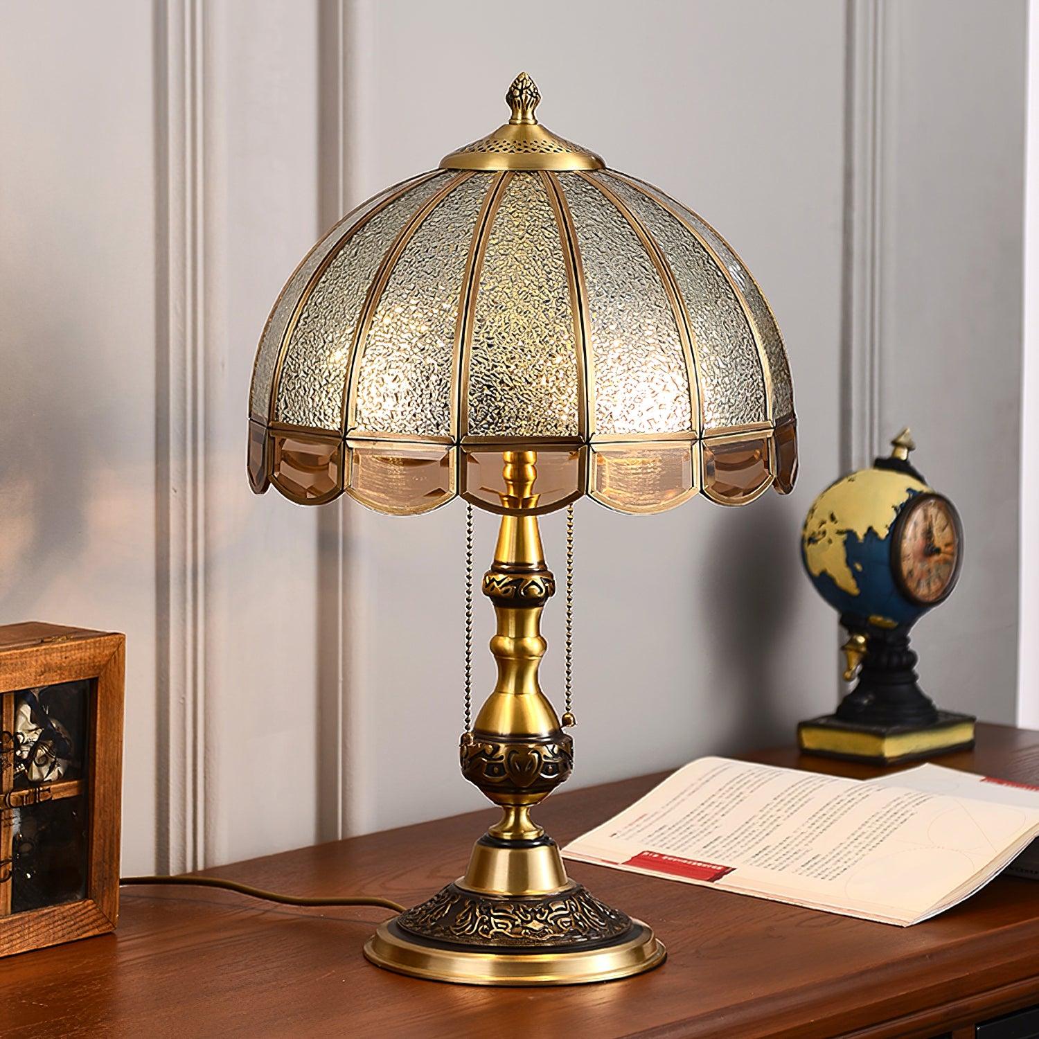 Meyde Table Lamp ? 11.8″ x H 18.5″/ Dia 30cm x H 47cm / Gold / US plug Table lamp