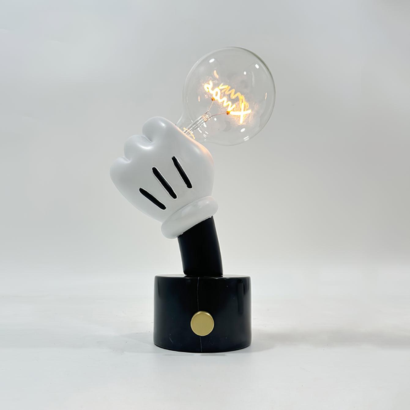 Very Nice Table Lamp Model B Dia 9″ x H 15″ / Dia 23cm x H 38cm / Black Marble & Clear / US plug Table lamp