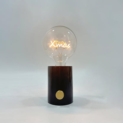 Very Nice Table Lamp Model A Dia 4.7″ x H 9.8″ / Dia 12cm x H 25cm / Black Marble & Clear / US plug Table lamp