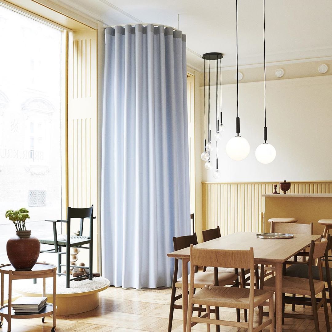 Scandiluxe Brass Pendant Swag Light Pendant light