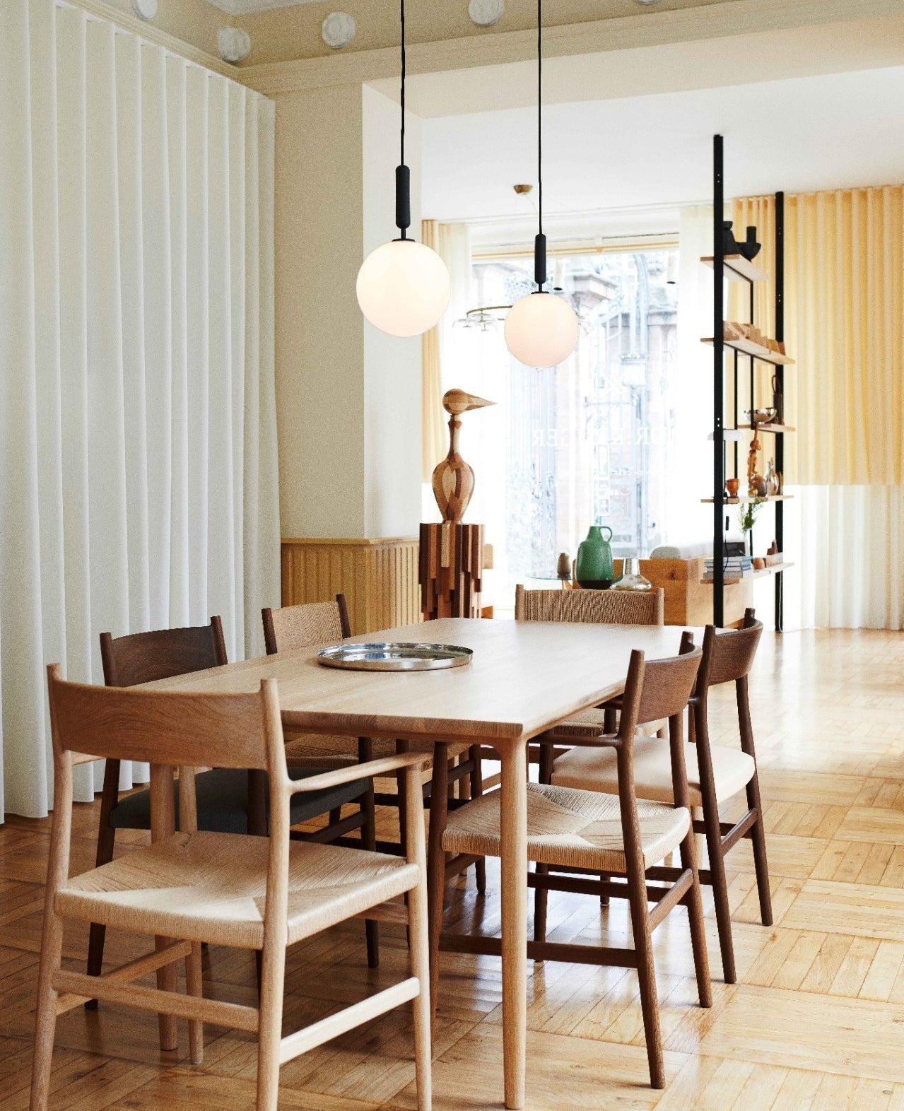 Scandiluxe Brass Pendant Swag Light Pendant light