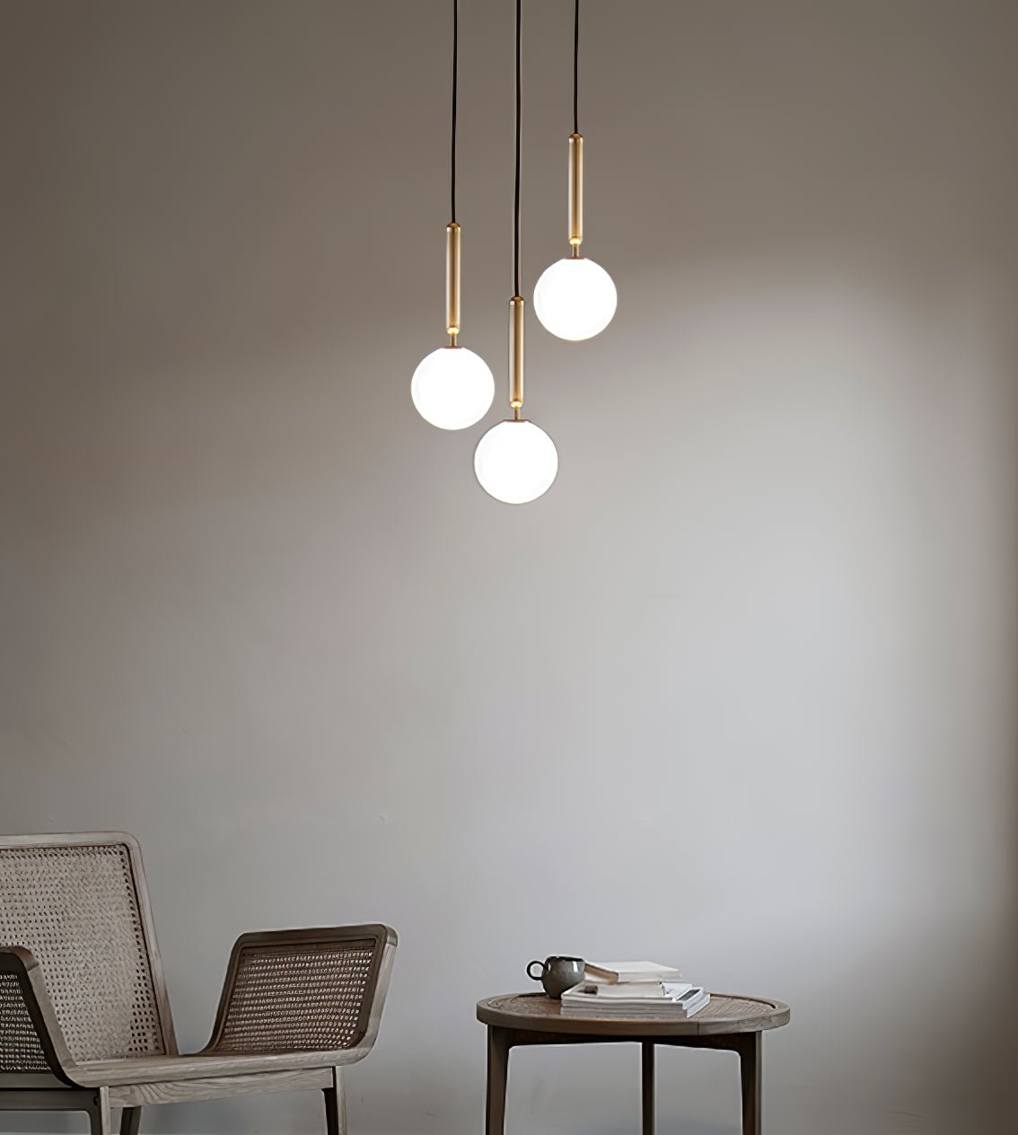 Scandiluxe Brass Pendant Swag Light Pendant light