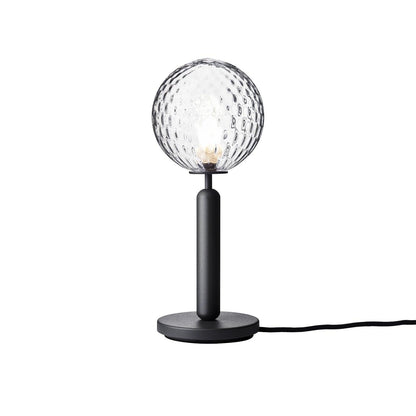 Miira Table Lamp Dia 5.5″ x H 13.6″ / Dia 14cm x H 34.5cm / Black & Clear glass / US plug Table lamp