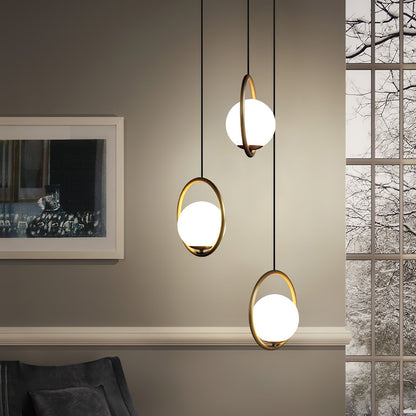 Mila Brass Pendant Swag Light Pendant light