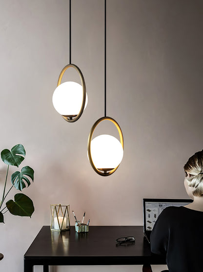 Mila Brass Pendant Swag Light Pendant light
