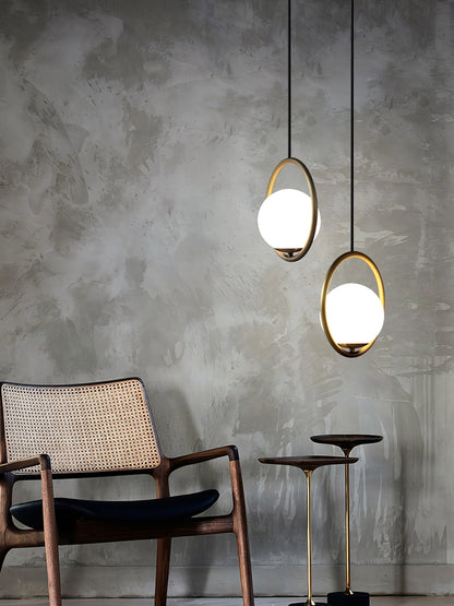 Mila Brass Pendant Swag Light Pendant light