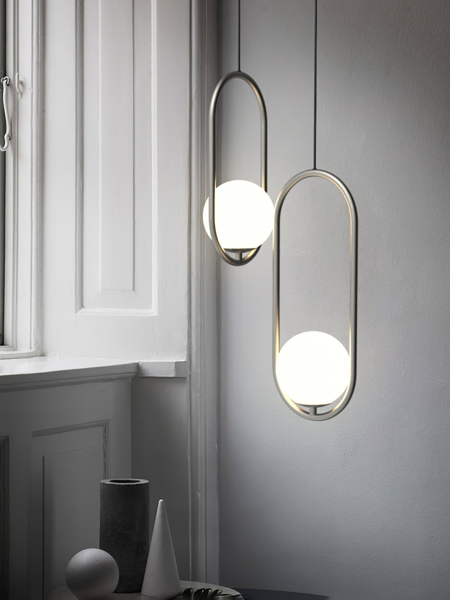 Mila Brass Pendant Swag Light Pendant light