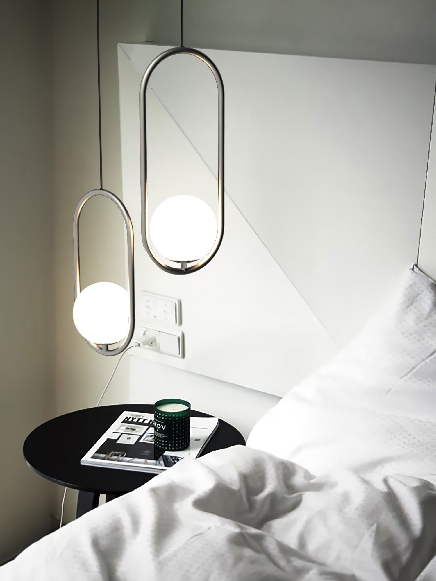 Mila Brass Pendant Swag Light Pendant light