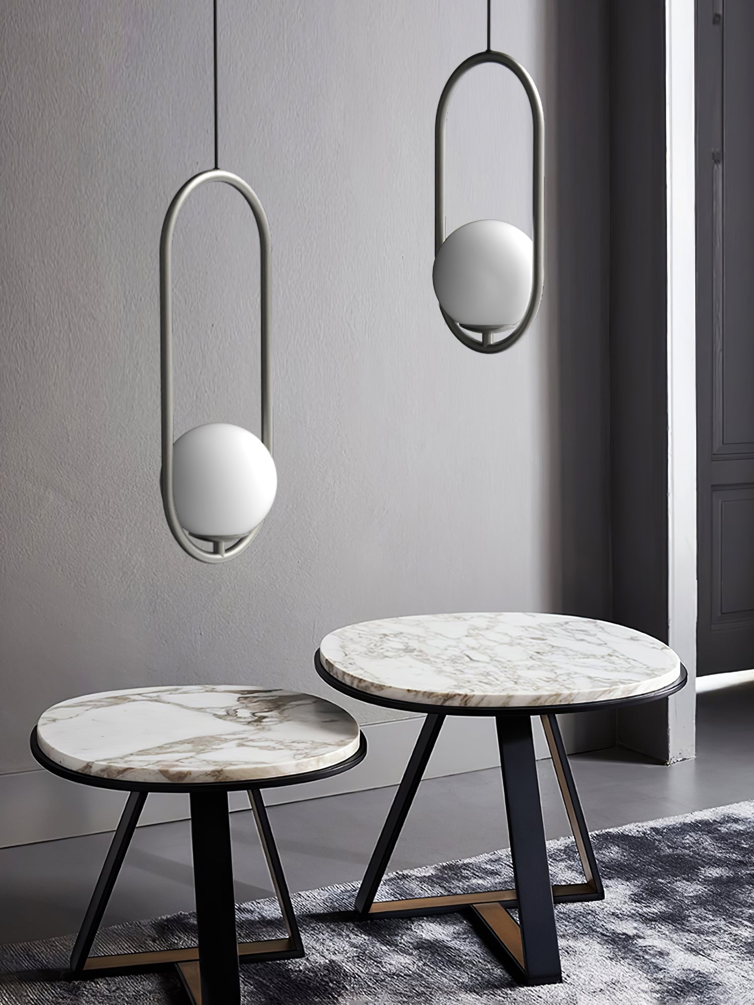 Mila Brass Pendant Swag Light Pendant light