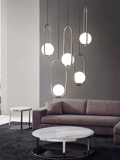 Mila Brass Pendant Swag Light Pendant light