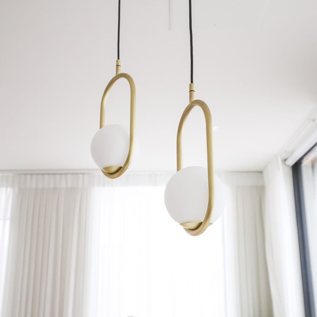 Mila Brass Pendant Swag Light Pendant light