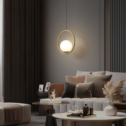 Mila Brass Pendant Swag Light Pendant light