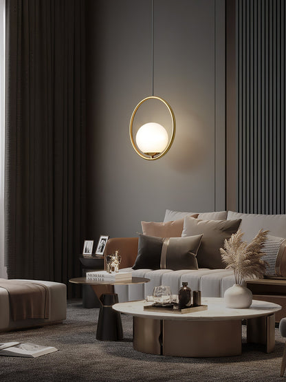 Mila Brass Pendant Swag Light Pendant light