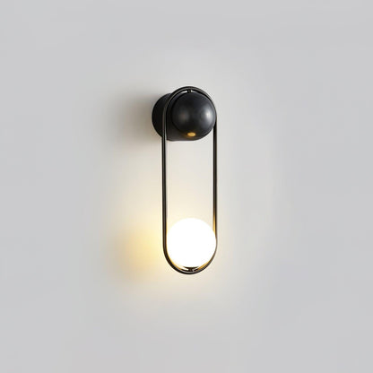 Mila Wall Lamp Dia 5.9″ x H 18.1″ / Dia 15cm x H 46cm / Black & White Wall lamp