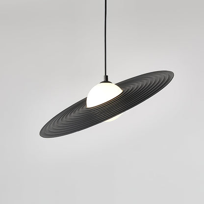 Miller Record Pendant Lamp Dia 17.7″ x H 4.7″ / Dia 45cm x H 12cm / Black Pendant light
