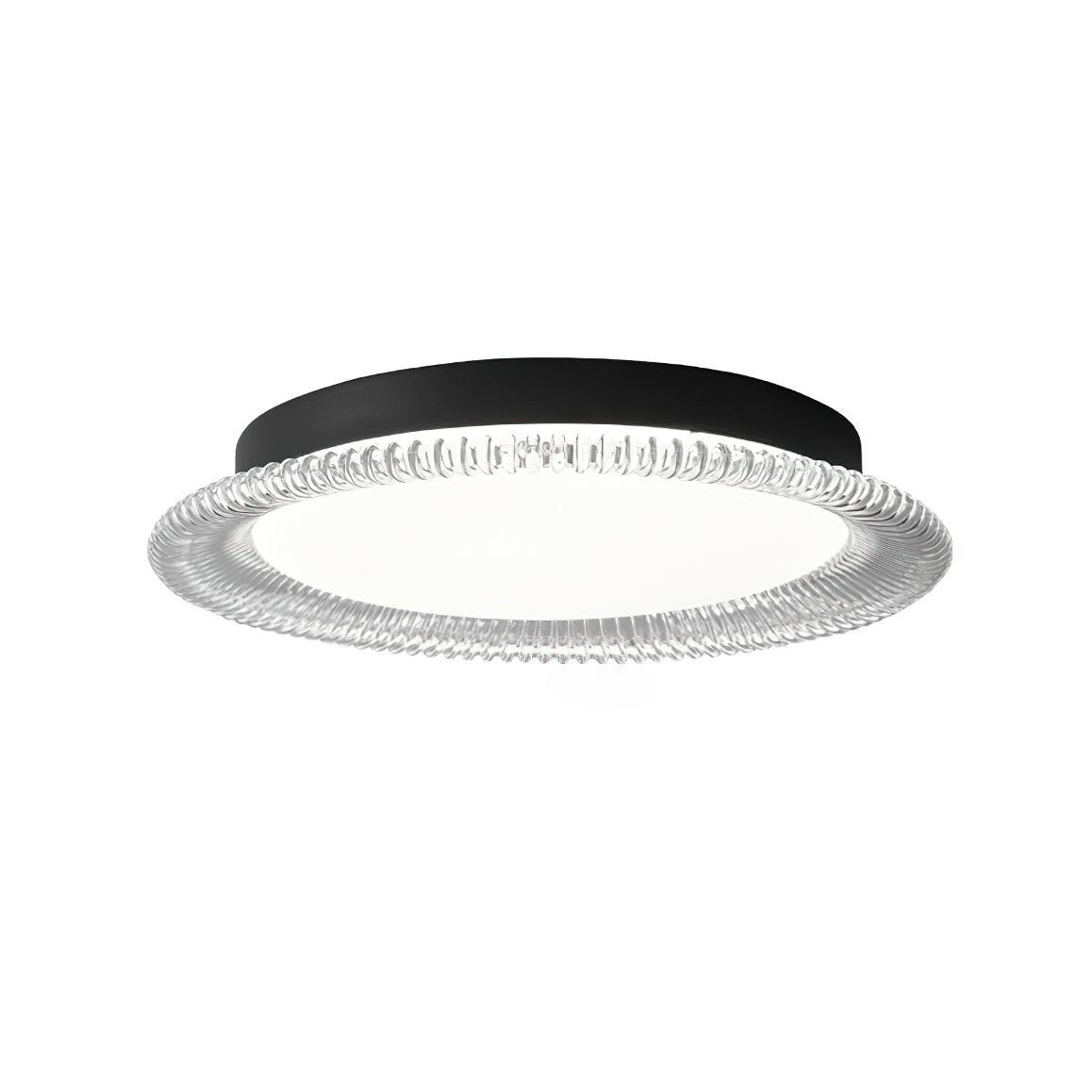 Mimi East Ceiling Lamp Dia 19.7″ x H 2″ / Dia 50cm x H 5cm / Black & White / Warm light Ceiling lamp