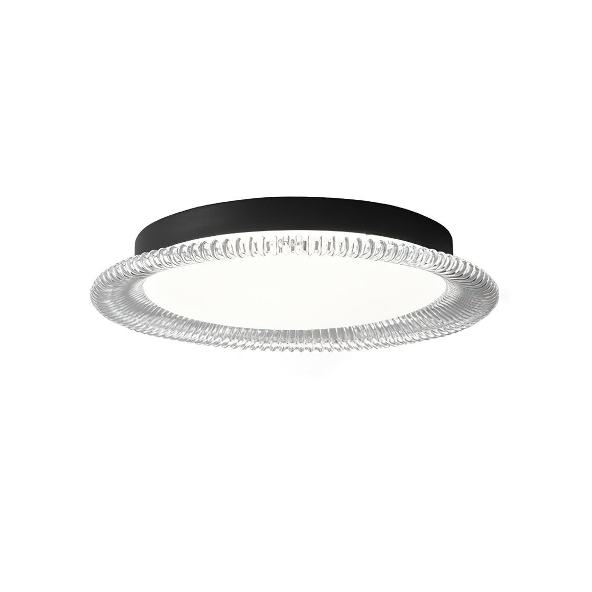 Mimi East Ceiling Lamp ? 15.7″ x H 2″ / Dia 40cm x H 5cm / Black & White / Warm light Ceiling lamp