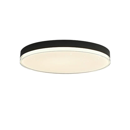 Mimixi Ceiling Lamp Dia 19.7″ x H 3.1″ / Dia 50cm x H 8cm / Black & White / Three-Color Changing Light Ceiling lamp