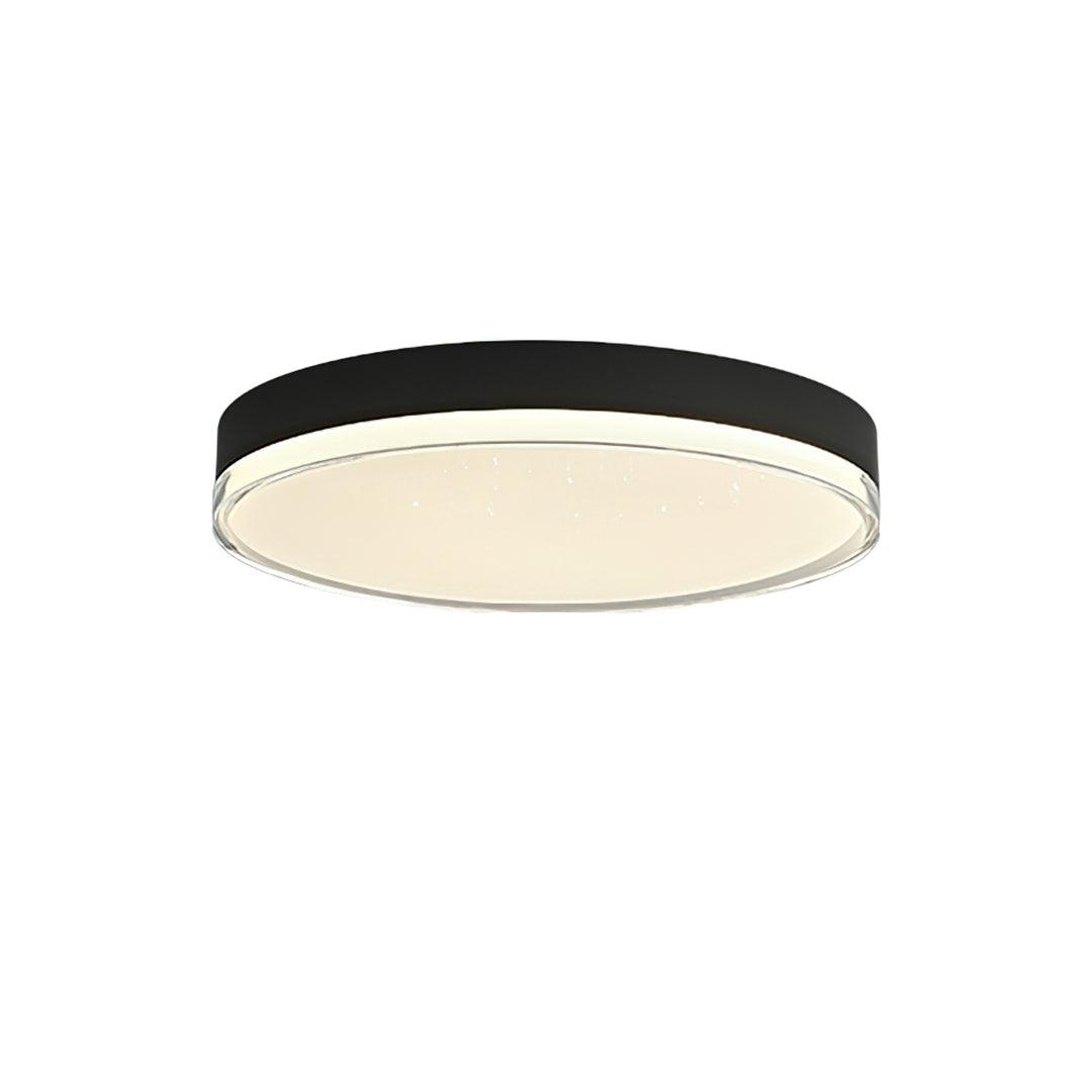 Mimixi Ceiling Lamp Dia 15.7″ x H 3.1″ / Dia 40cm x H 8cm / Black & White / Three-Color Changing Light Ceiling lamp