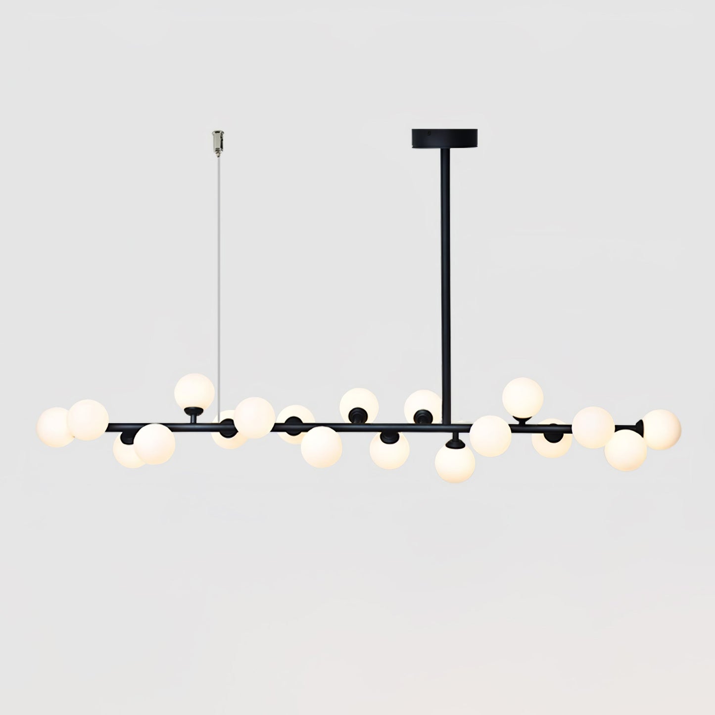 Linear Balls Chandelier L 70.9″ x H 19.7″ / L 180cm x H 50cm / Black & White Chandelier
